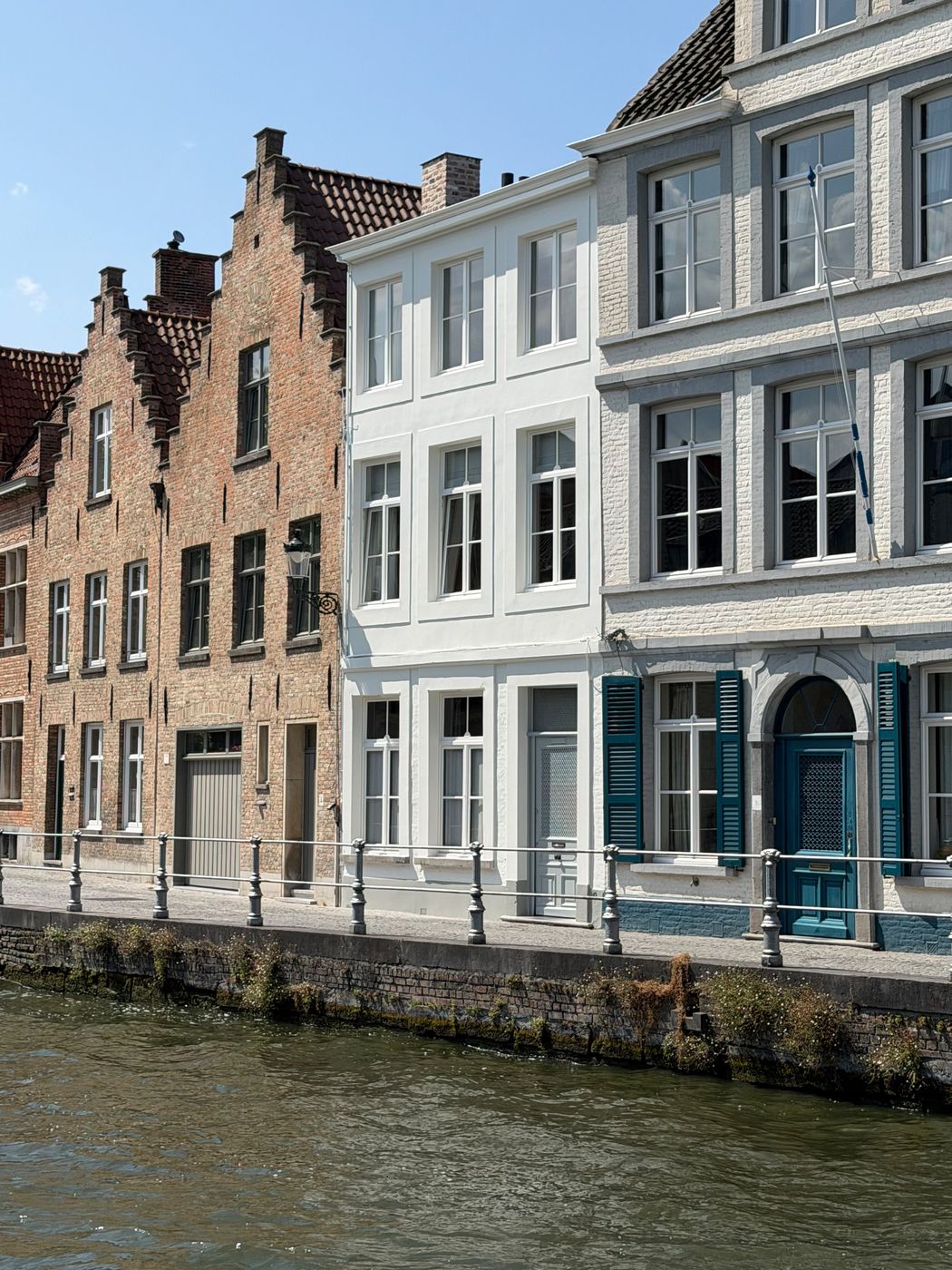 Canal-side houses seen from the water